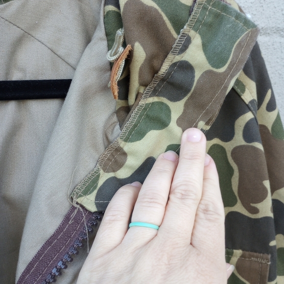 Woolrich Camo jacket long sz XL - Picture 4 of 8